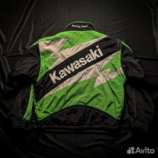 Винтажная мотокуртка Kawasaki