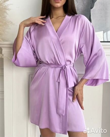 Халат шелковый