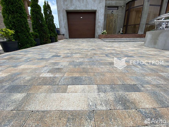 Тротуарная плитка, брусчатка, бордюры