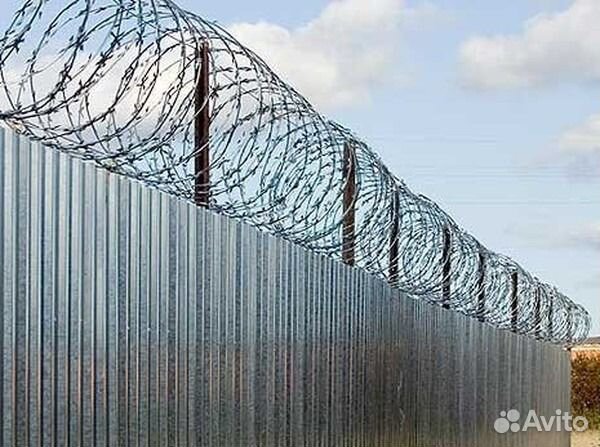 Монтаж колючей проволоки тип \" Егоза \" в Нижнем Новгороде | Услуги | Авито