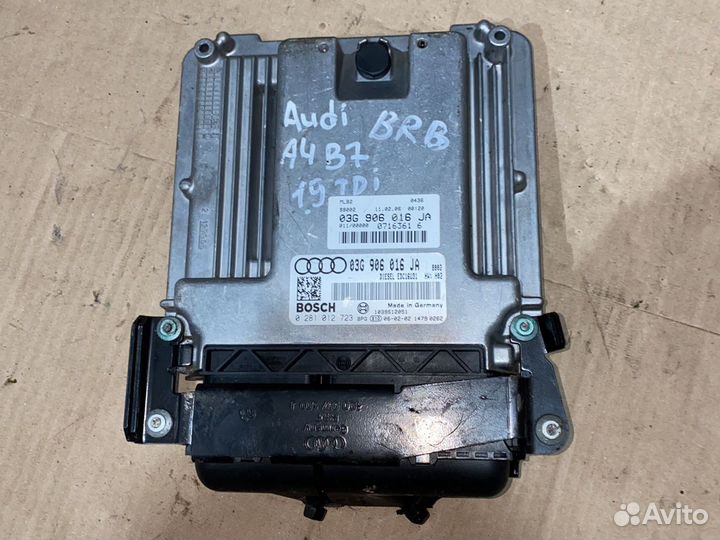 Эбу 03G906016JA Audi A4B7 1.9tdi BRB