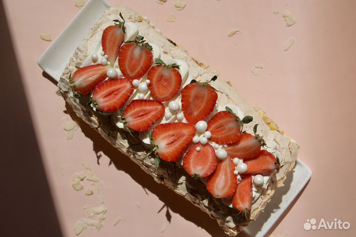 Меренговый рулет, торты, срочный заказ, Спартак