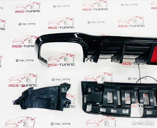 Диффузор (B) черный Mercedes w213