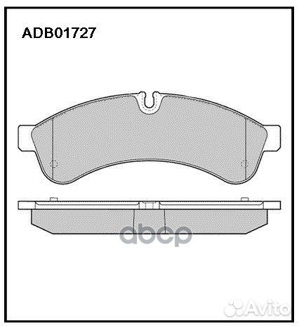 Колодки торм. iveco Daily III 05/06- ADB01727