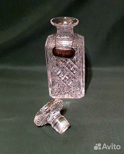 Графин хрусталь, серебро. Англия