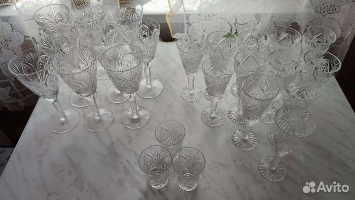Хрустальные фужеры/бокалы СССР