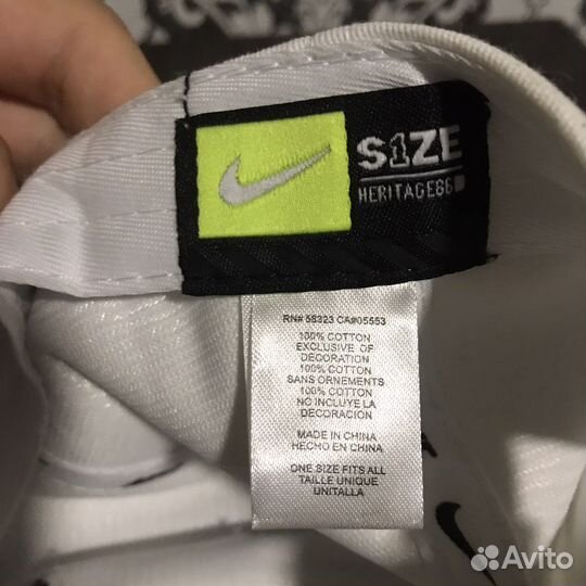 Кепка nike heritage86 белая