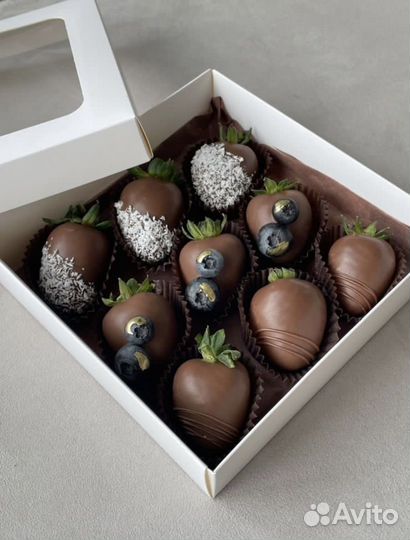 Клубника в шоколаде набор подарок