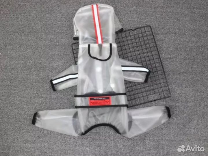 Дождевик для собаки (плащ собаке) прозрачный