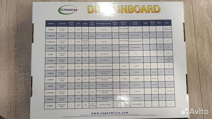 Материнская плата Supermicro X11DPI-NT-O новая