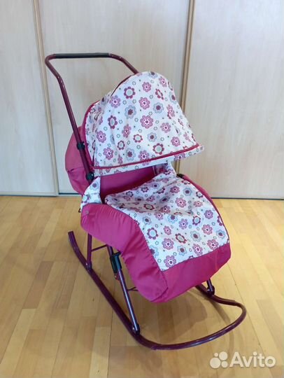 Коляска санки для девочки