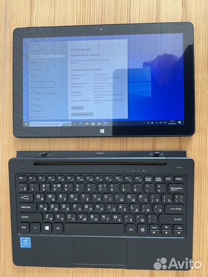 Планшет ноутбук 2 в 1 digma citi e203