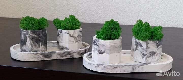 Гипсовое кашпо