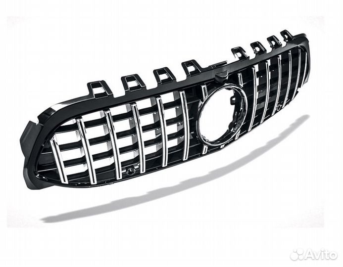 Mercedes W177 18-22 решетка радиатора GT хром под камеру