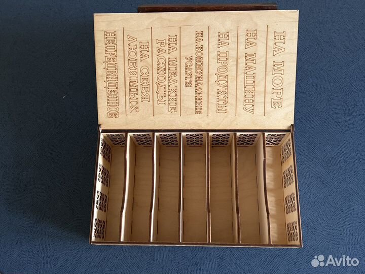 Новая шкатулка копилка деревянная ручная работа