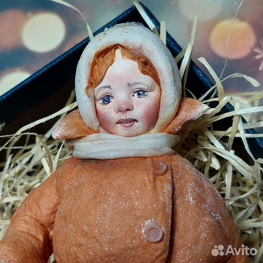 Ватные елочные игрушки