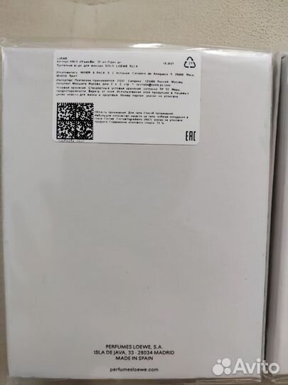 Парфюмерная вода Loewe