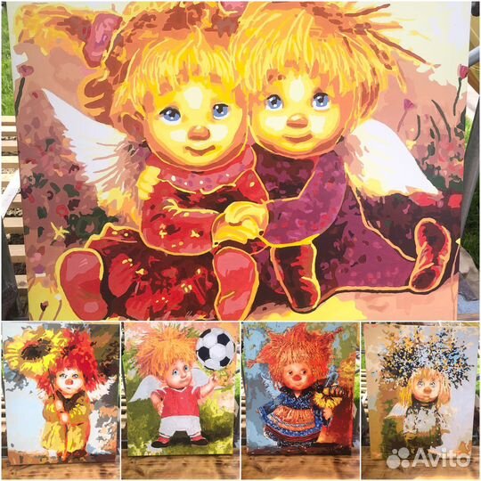 Картина Солнечные ангелы на холсте