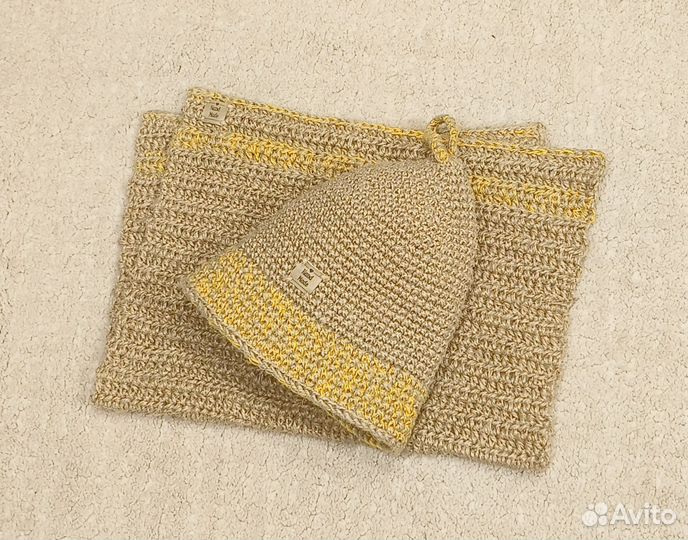 Комплект для бани джут