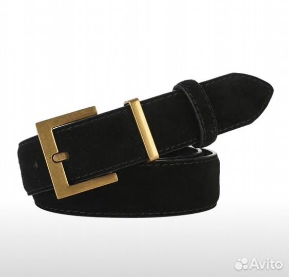 Ремень женский замшевый
