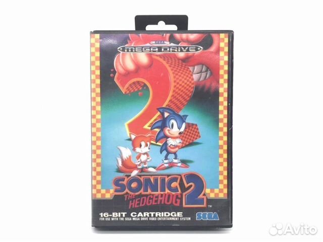Sega MegaDrive Sonic The Hedgehog 2 в боксе, б/у