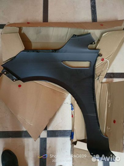 Крыло переднее правое на kia rio 4
