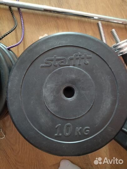 Гриф блины гантели бу