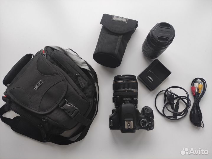 Canon 550 d + объективы 55-250мм + 17-85мм