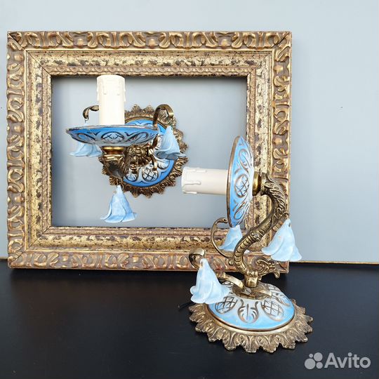 Бра керамика/бронза Испания 19 век