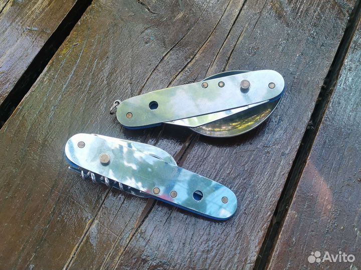 Складные ложка и вилка пара