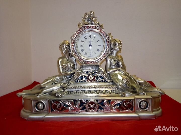 Часы каминные серебро Италия Felice Ярославль