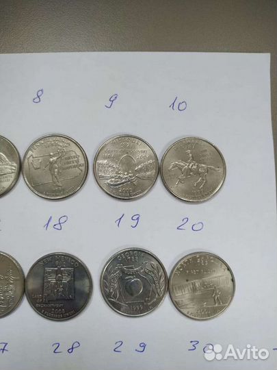 25 центов США (штаты Америки)