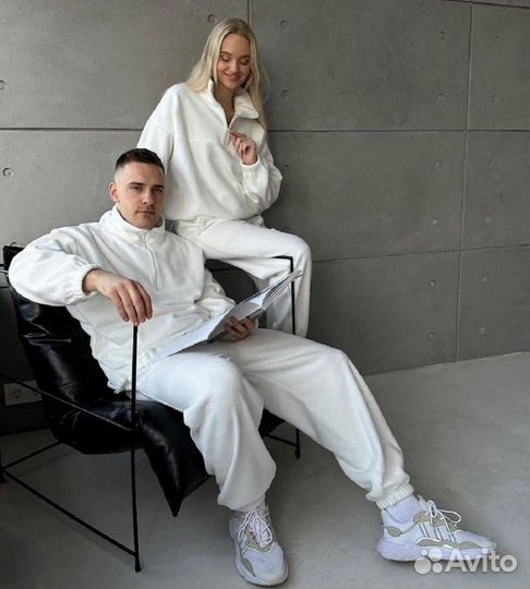 Парные костюмы на флисе для девушек и мужчин