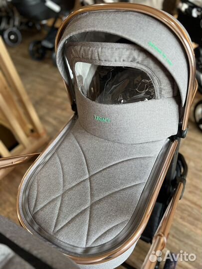 Новая коляска luxmom 788 3в1 бежевая в наличии