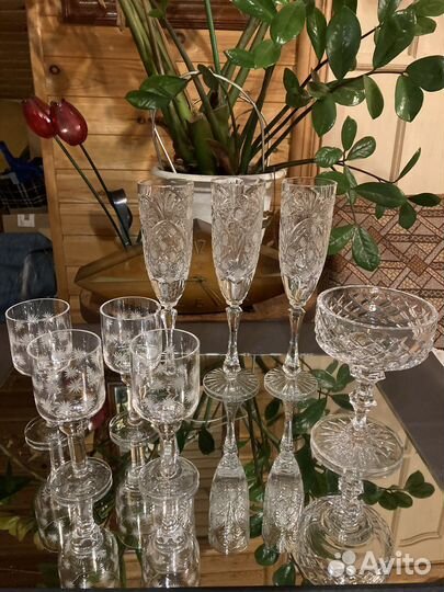 Хрустальные бокалы СССР