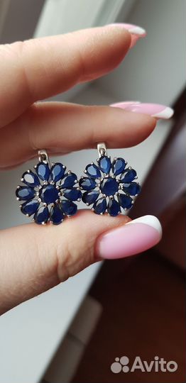 Комплект с сапфиром