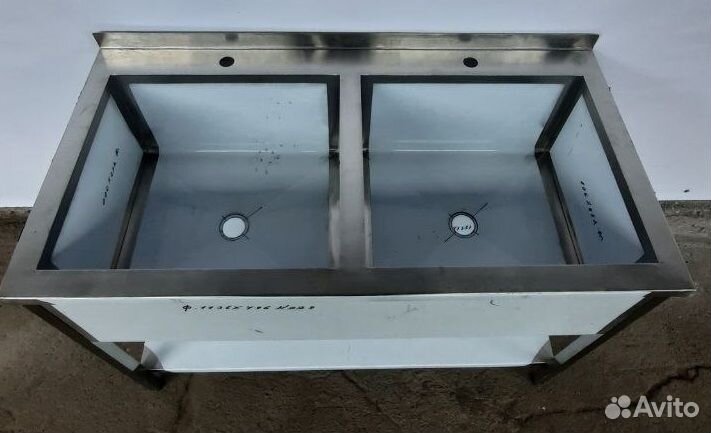 Мойка 2х секционная из нержавейки