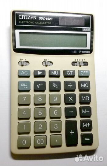 Калькулятор citizen sdс 8620