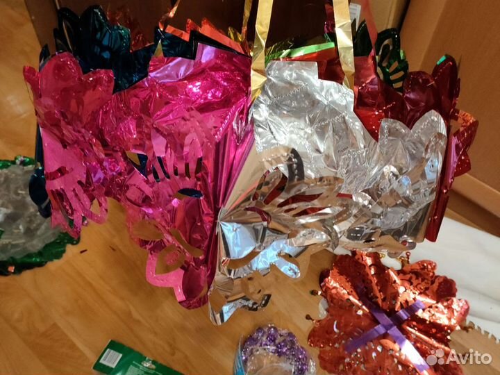 Новогодние гирлянды из фольги