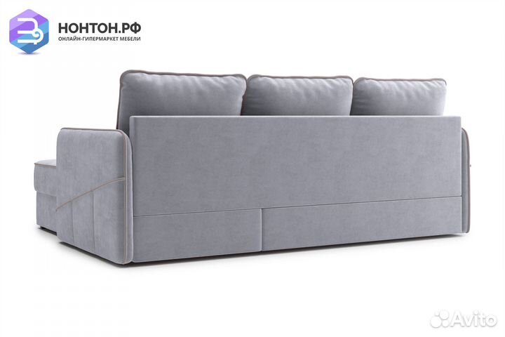 Диван угловой дельфин Энерджи серый