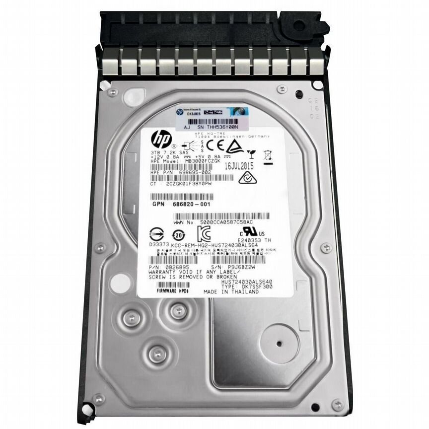 [MB3000FCZGK] Жесткий Диск Hp 3tb Sas 3,5" Hdd Mb3000fczgk