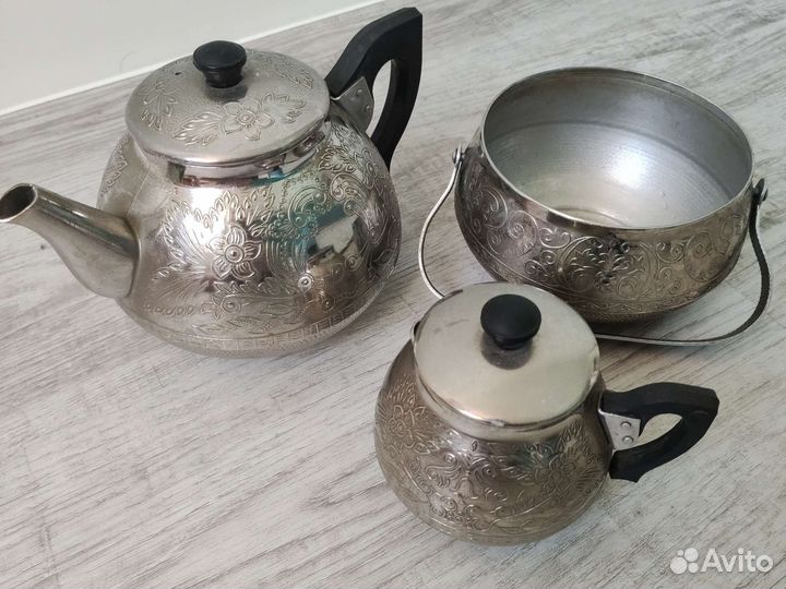 Металлический чайный набор СССР