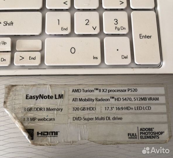 Ноутбук Packard Bell