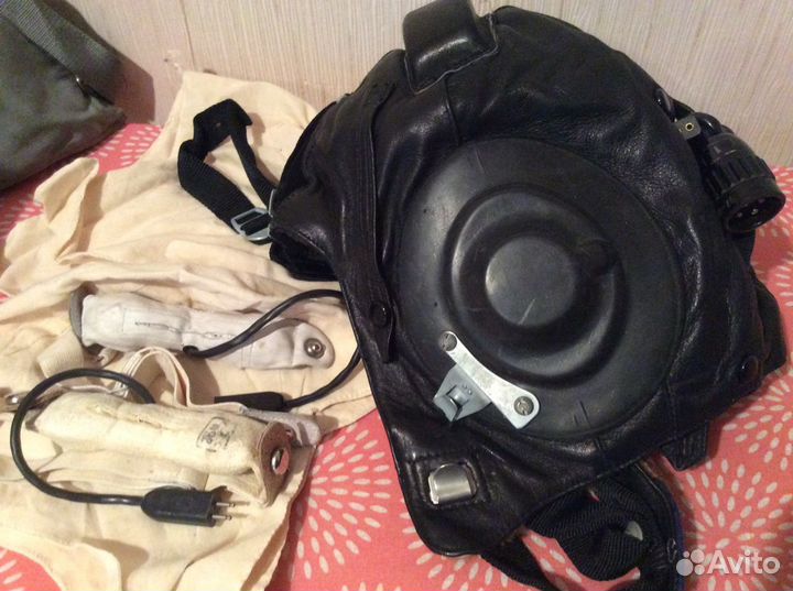 Меховой летный Шлемофон