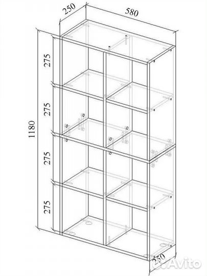 Стеллаж икея новый