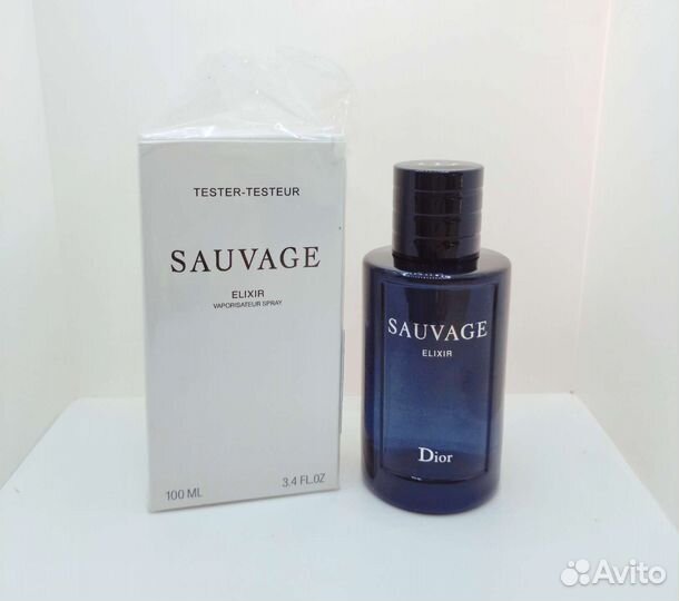 Dior sauvage elixir тестер мужской