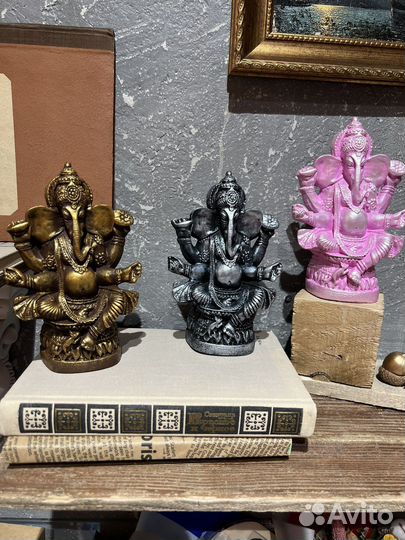 Гипсовые статуэтки, ганеша, статуэтка, подарок