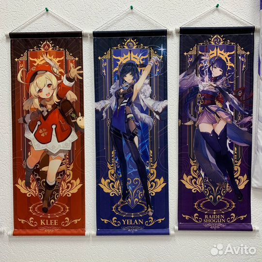 Плакат - Постер Genshin Impact 70 см х 25 см