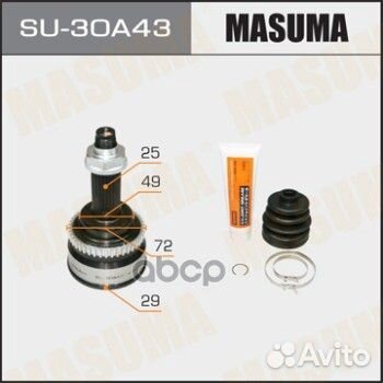 Шрус шрус 29X49X25 SU30A43 Masuma