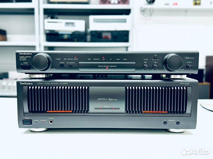 Усилитель Technics SE-A800S и Technics CU-C800U